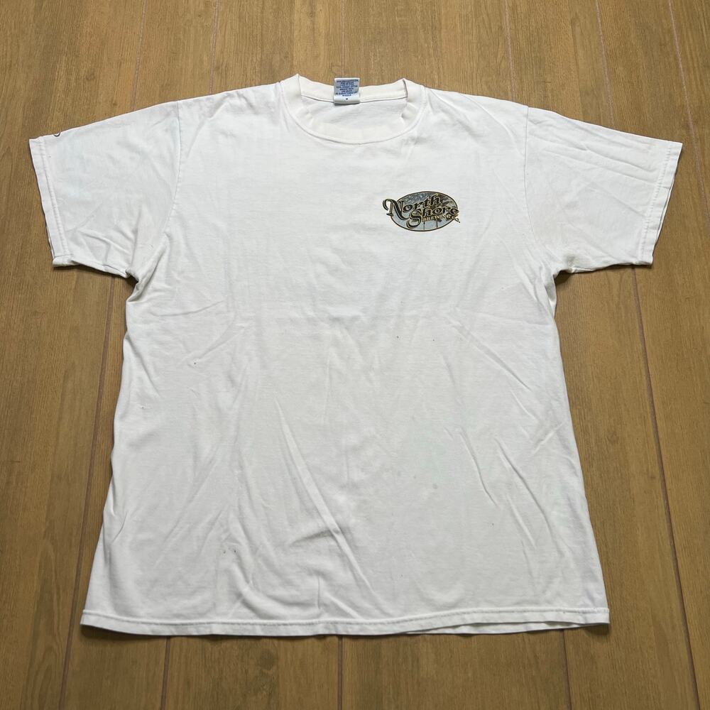 Y2K Crazy Shirt Men Sz M North Shore‎ Brewing Co. T-shirt graphic Surf Hawaii